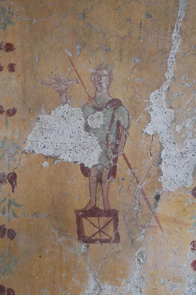 I.6.12 Pompeii. December 2018. 
Detail of painted figure from south wall. Photo courtesy of Aude Durand.
