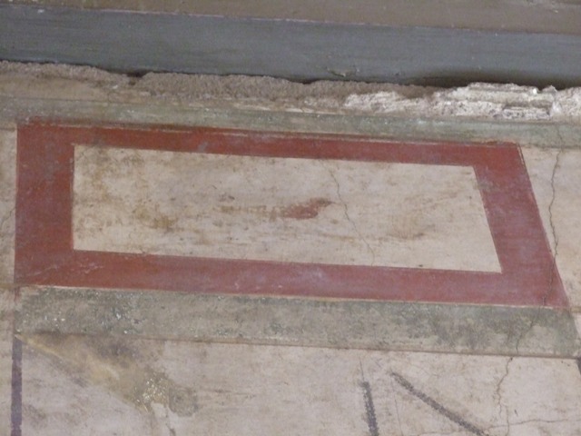 I.6.15 Pompeii.  December 2007. Entrance corridor.  East wall.  Painted plaster panel.