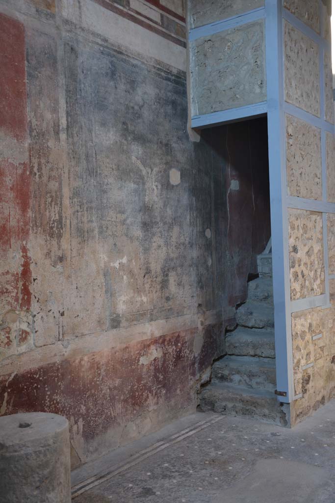 I.6.15 Pompeii. June 2019. Room 3, Stairs to upper floor in north-west corner of atrium.
Photo courtesy of Buzz Ferebee.
