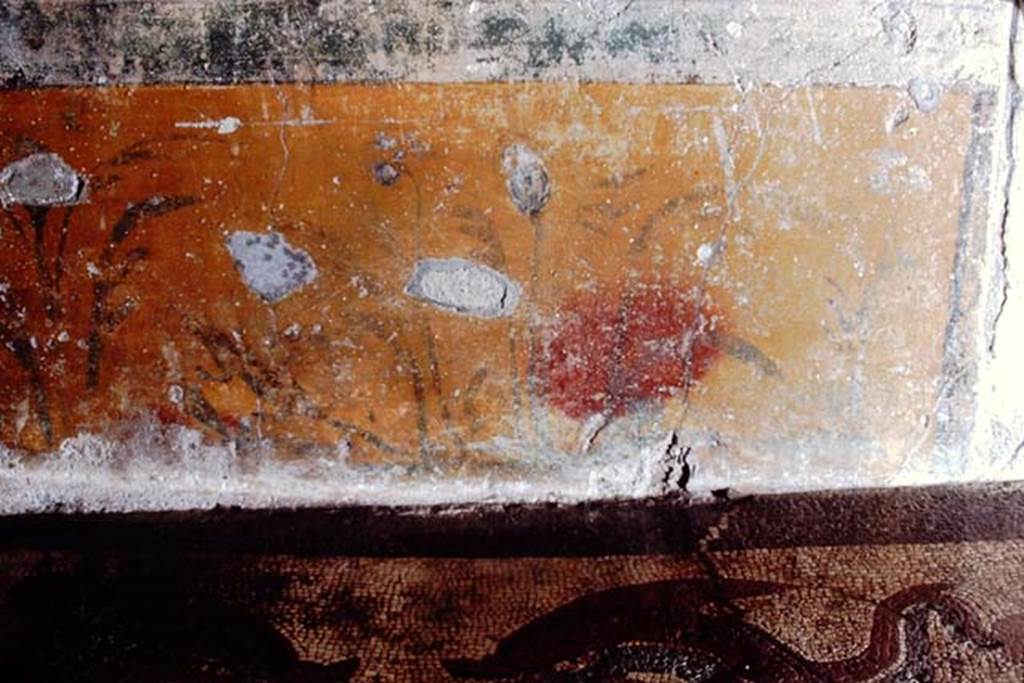 I.6.16 Pompeii. September 2019. West side of mosaic flooring. Photo courtesy of Klaus Heese. 
