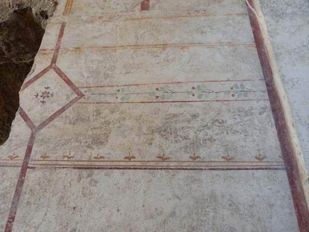 I.7.1 Pompeii. December 2018. 
Looking south towards atrium from entrance doorway across mosaic with guard-dog. 
Photo courtesy of Aude Durand
