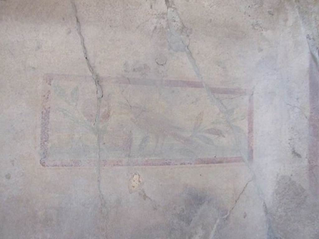 I.7.11 Pompeii. December 2006. 
 Wall painting of bird in cubiculum to south-east of atrium.

