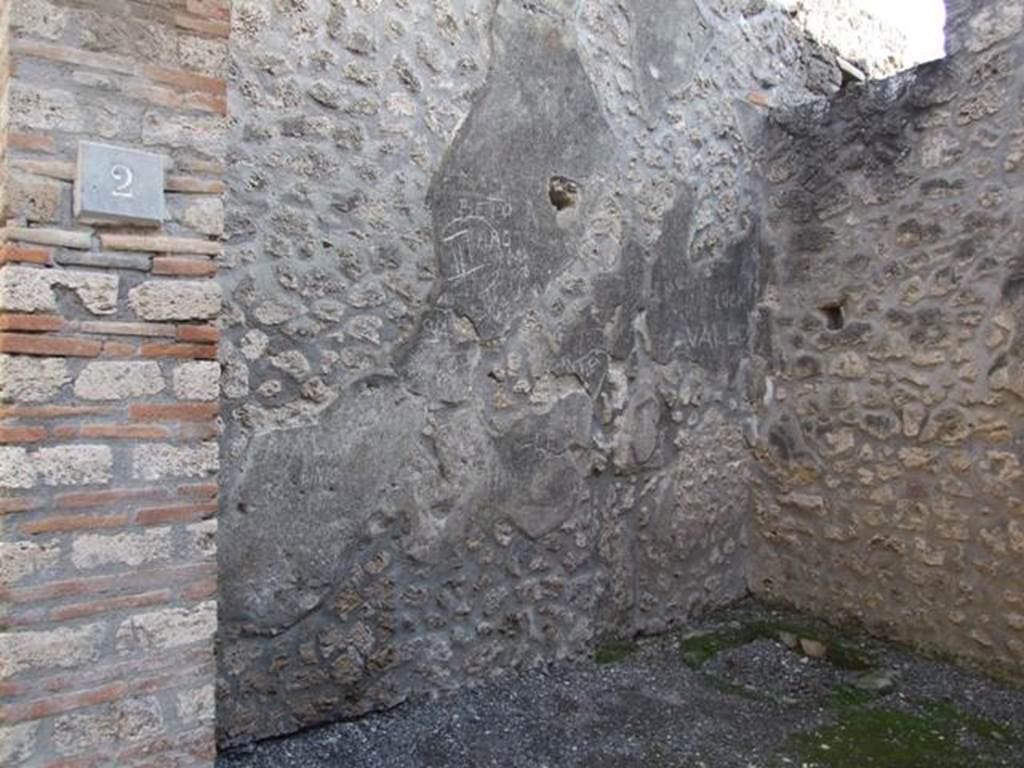 I.9.2 Pompeii. December 2007. East wall.