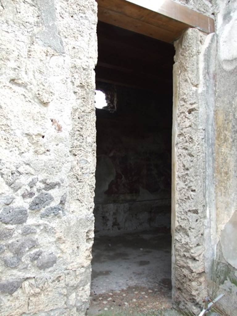 I.9.14 Pompeii. March 2009.  Doorway to room 12.