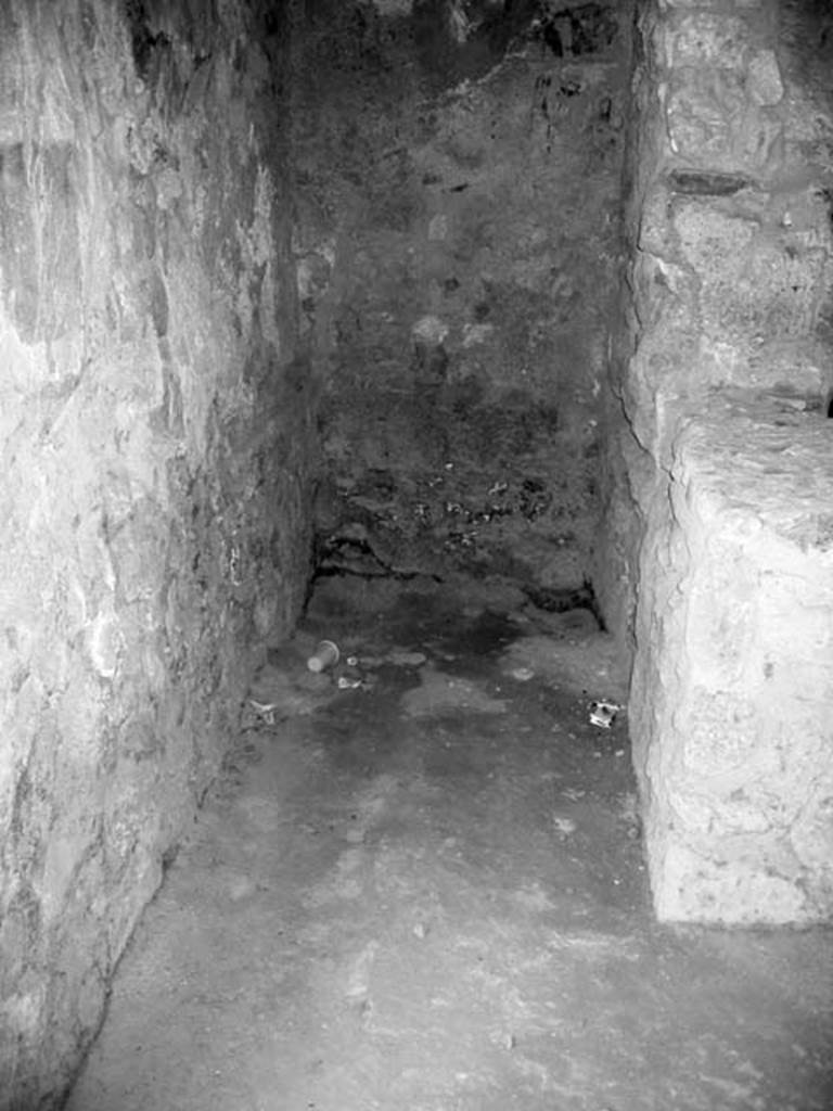 I.10.1 Pompeii. July 2008. Looking east into latrine. Photo courtesy of Barry Hobson.