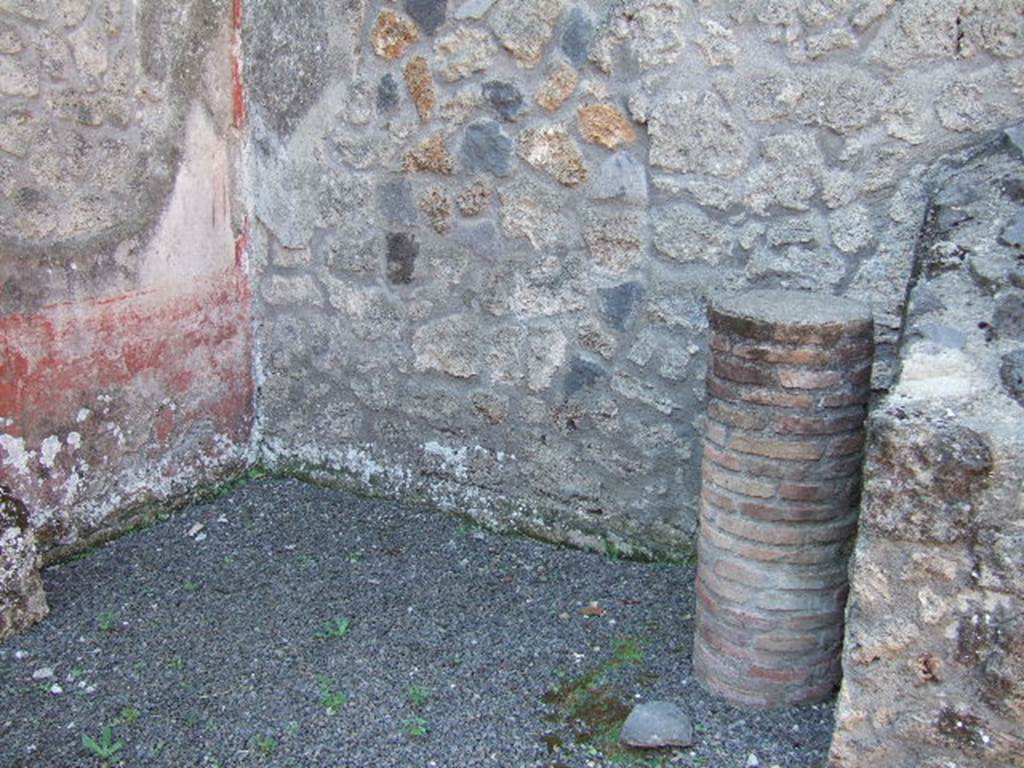 I.11.13 Pompeii. December 2006. West wall of room on south side of atrium.