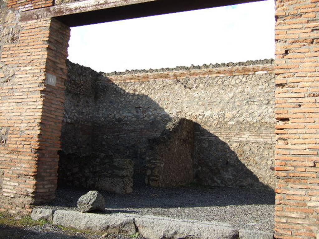 I.13.10 Pompeii. December 2005. Looking across shop from entrance.