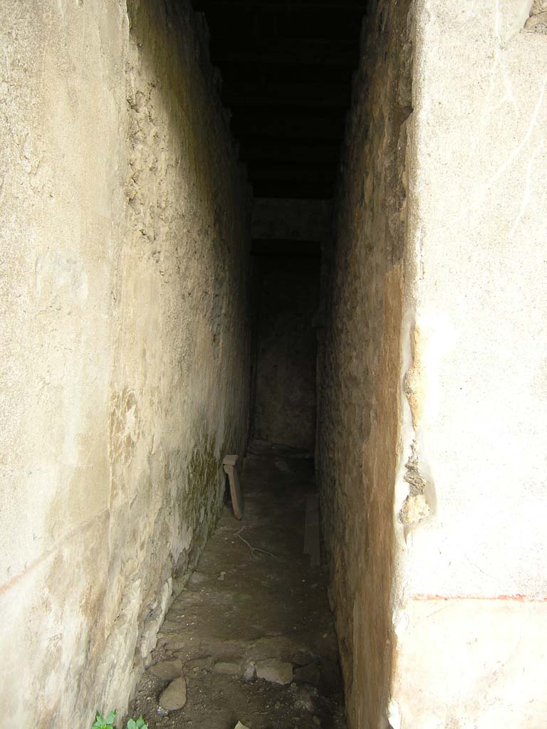 I.14.2 Pompeii. July 2008. Corridor K, looking east from area L.
Photo courtesy of Guilhem Chapelin. 
