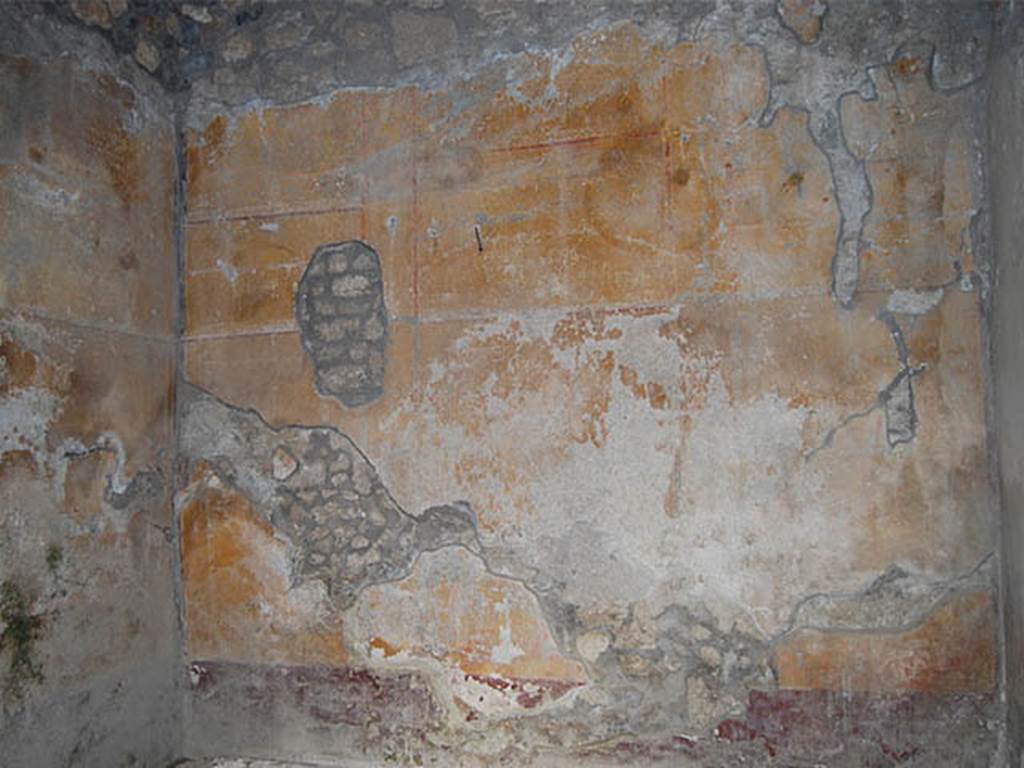 I.14.15 Pompeii. May 2003. West wall with feature near door to room on north side.
Photo courtesy of Nicolas Monteix.
