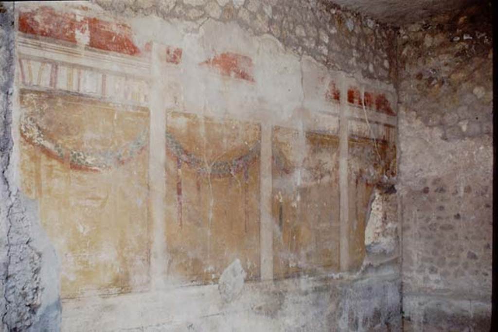 I.15.1 Pompeii. 1975. House, room right of fauces, entrance S wall.  Photo courtesy of Anne Laidlaw.
American Academy in Rome, Photographic Archive. Laidlaw collection _P_75_3_34.

