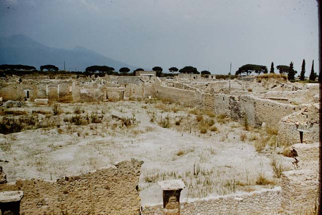1.15.6 and I.15, Pompeii. 1964. East wall of garden of I.15.1/3 with doorway to I.15.6 and two terracotta windows of I.15.5.
 Photo by Stanley A. Jashemski.
Source: The Wilhelmina and Stanley A. Jashemski archive in the University of Maryland Library, Special Collections (See collection page) and made available under the Creative Commons Attribution-Non Commercial License v.4. See Licence and use details.
J64f1558
