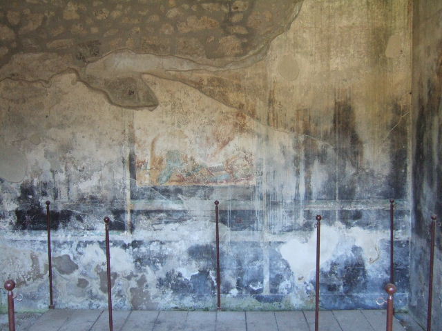 I.16.5 Pompeii. September 2005. Painted wall in room on east side of peristyle.