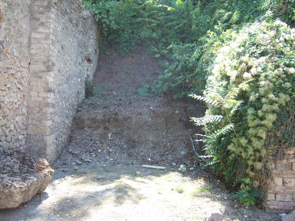 I.17.1 Pompeii. September 2005. Roadway into unexcavated area looking south.   I.18