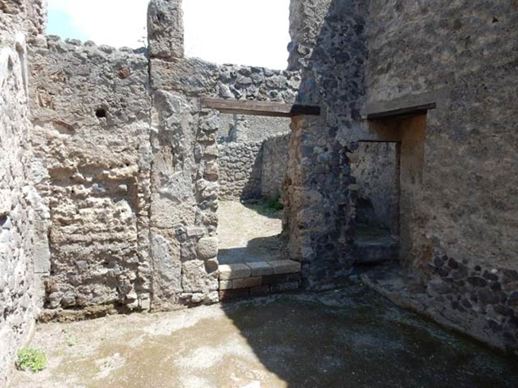 II.2.2 Pompeii. May 2016. Room 7 at rear of room 5, with room 6 to right. Photo courtesy of Buzz Ferebee.