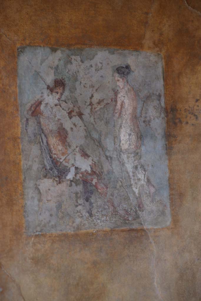 II.3.3 Pompeii. September 2017. Room 9, central painting from north wall, the myth of Apollo and Daphne.
Photo courtesy of Klaus Heese.
