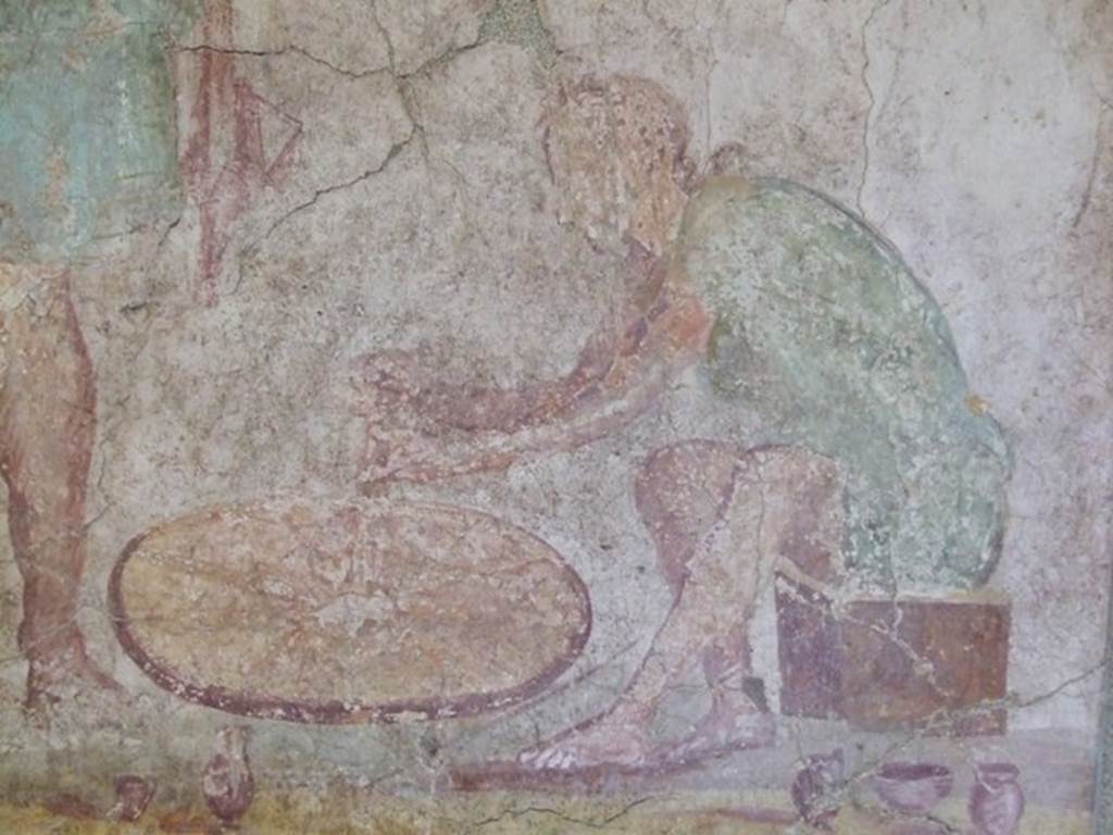 II.3.8 Pompeii.  Detail of painting of a potter at his wheel.   SAP Inventory number 21631.