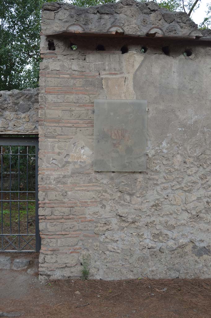 II.3.9 Pompeii. October 2017. East of entrance doorway, graffiti.
Foto Taylor Lauritsen, ERC Grant 681269 DÉCOR.
