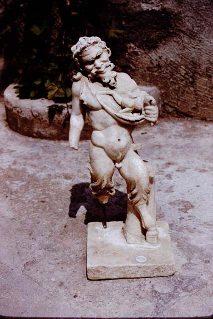 II.4.6 Pompeii. Terracotta statue of Pittacus of Mitilene.  Found in the garden on 23rd January 1952. SAP inventory number 20595. According to PPP, this was found with its name inscribed in greek, CIL IV 10120. See Bragantini, de Vos, Badoni, 1981. Pitture e Pavimenti di Pompei, Parte 1. Rome: ICCD. (p.233)


