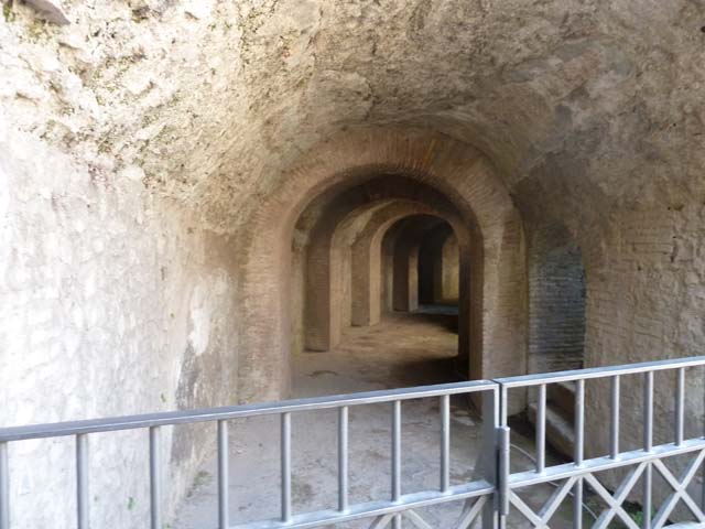 II.6 Pompeii. June 2012. Corridor under Amphitheatre, south-west side, leading north-west.
Photo courtesy of Michael Binns.
