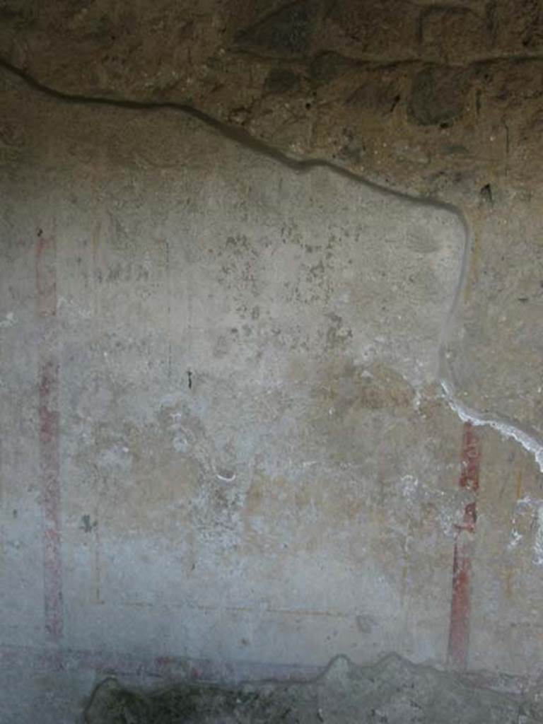 II.8.3 Pompeii. May 2003. East wall with remains of painted decoration. Photo courtesy of Nicolas Monteix. 