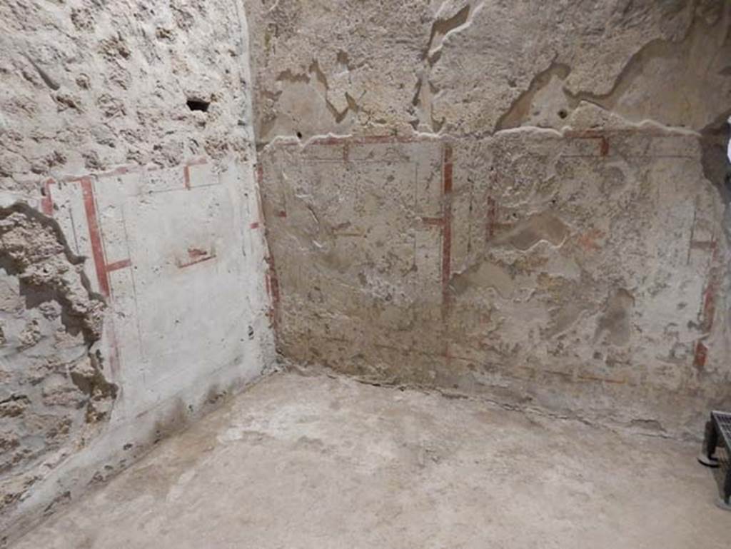 II.9.3, Pompeii. May 2018. Room 11, south-east corner of atrium with doorway to room 14.
Photo courtesy of Buzz Ferebee. 

