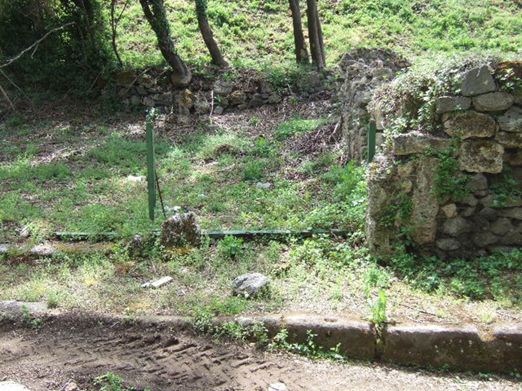 III.10.4 Pompeii. May 2006.  Site of entrance in the centre of the photograph.