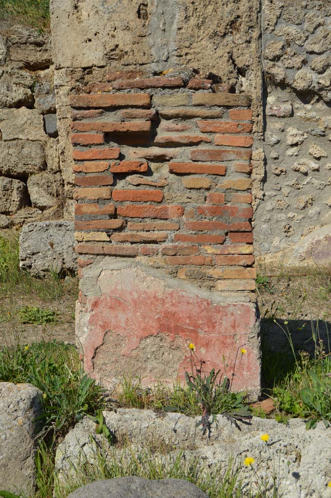 IV.2.a, Pompeii. October 2017. Pilaster at east side of portico, looking north to south side.
Foto Taylor Lauritsen, ERC Grant 681269 DÉCOR.
