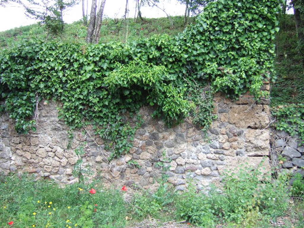 IV.4.h, Pompeii.  May 2006.  Blocked doorway and corner of insula.