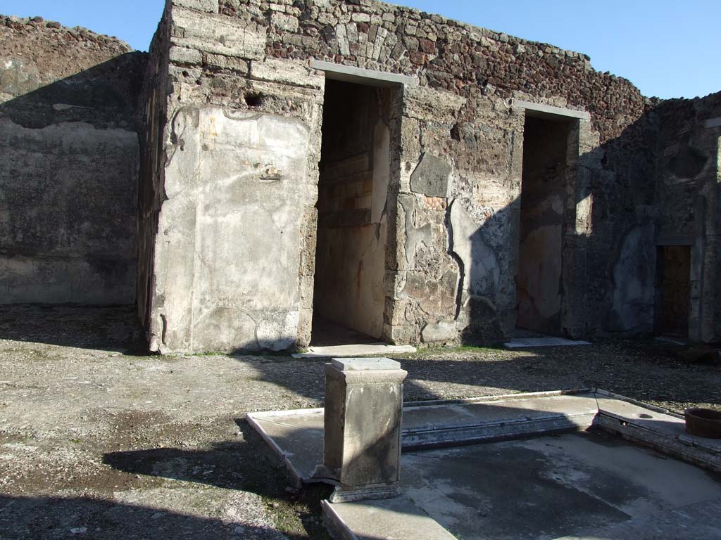 V.1.7 Pompeii. December 2007. Blocked doorway in north wall of atrium at side of room 7.