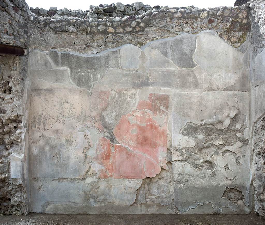 V.1.26 Pompeii. c.2003-2007. 
Room “u”, south wall of room on the south side of tablinum. Photo by Hans Thorwid.
Photo courtesy of The Swedish Pompeii Project.
