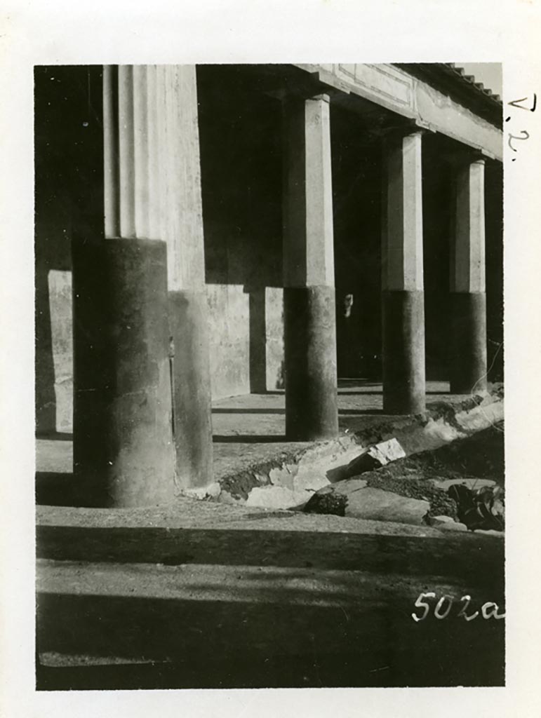 V.2.i, Pompeii. 1937-39. Room 23, looking towards north-east corner. Photo courtesy of American Academy in Rome, Photographic Archive. Warsher collection no. 502a
