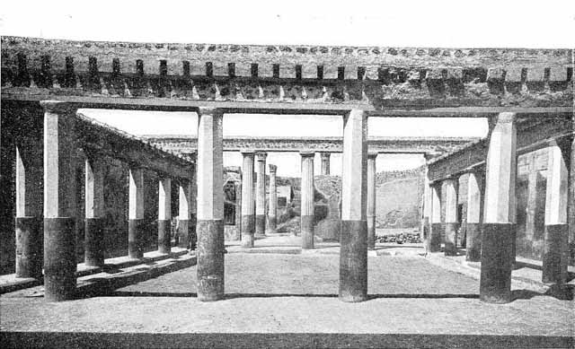 V.2.i Pompeii. May 2018. Room 23, Rhodian peristyle on west side.