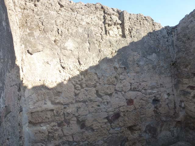 V.3.8 Pompeii. June 2012. South wall of front room on west side of entrance corridor. 
Photo courtesy of Michael Binns.
