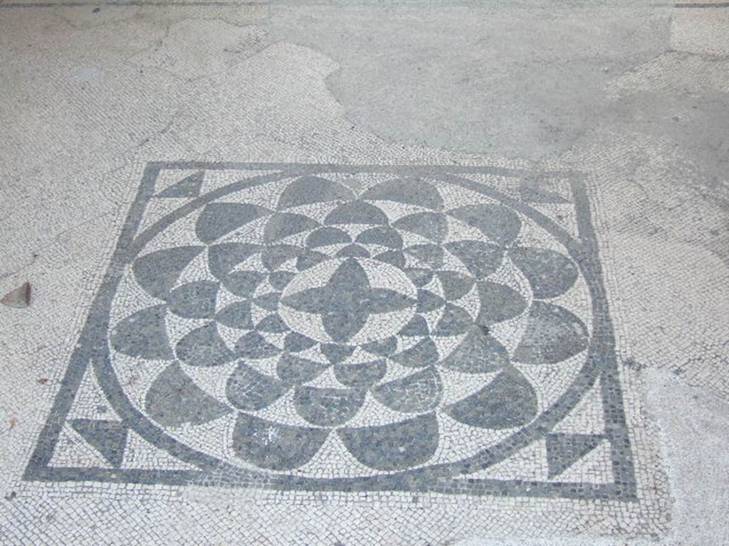 VI.1.6 Pompeii. September 2005. Centre of mosaic floor.