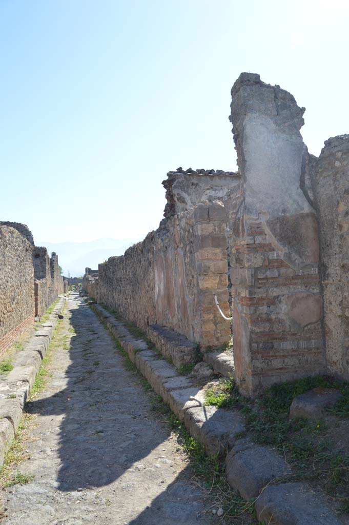 VI.2.29 Pompeii. October 2017. Looking south on Vicolo di Modesto, from entrance doorway.
Foto Taylor Lauritsen, ERC Grant 681269 DÉCOR.
