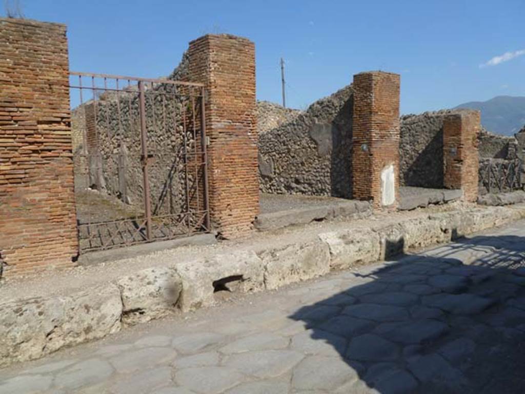 VI.3.7/8/9 Pompeii. May 2011. Looking south along east side of Via Consolare. Photo courtesy of Michael Binns.