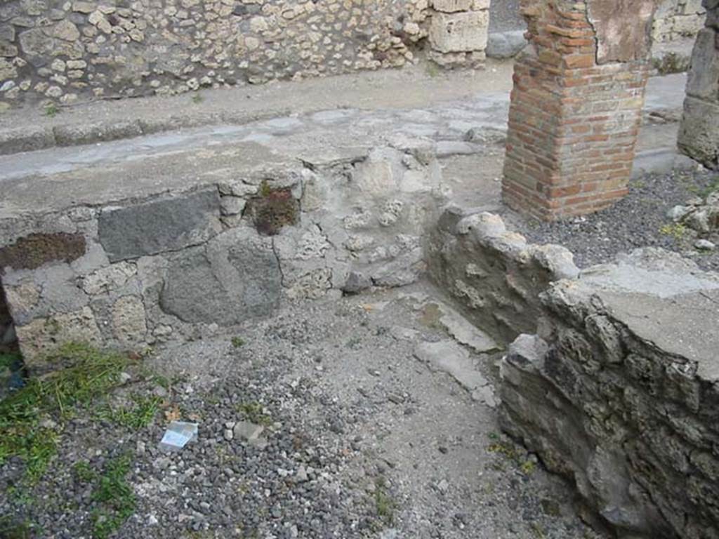 VI.3.24 Pompeii. May 2003. Looking east towards entrance from rear of counter. Photo courtesy of Nicolas Monteix