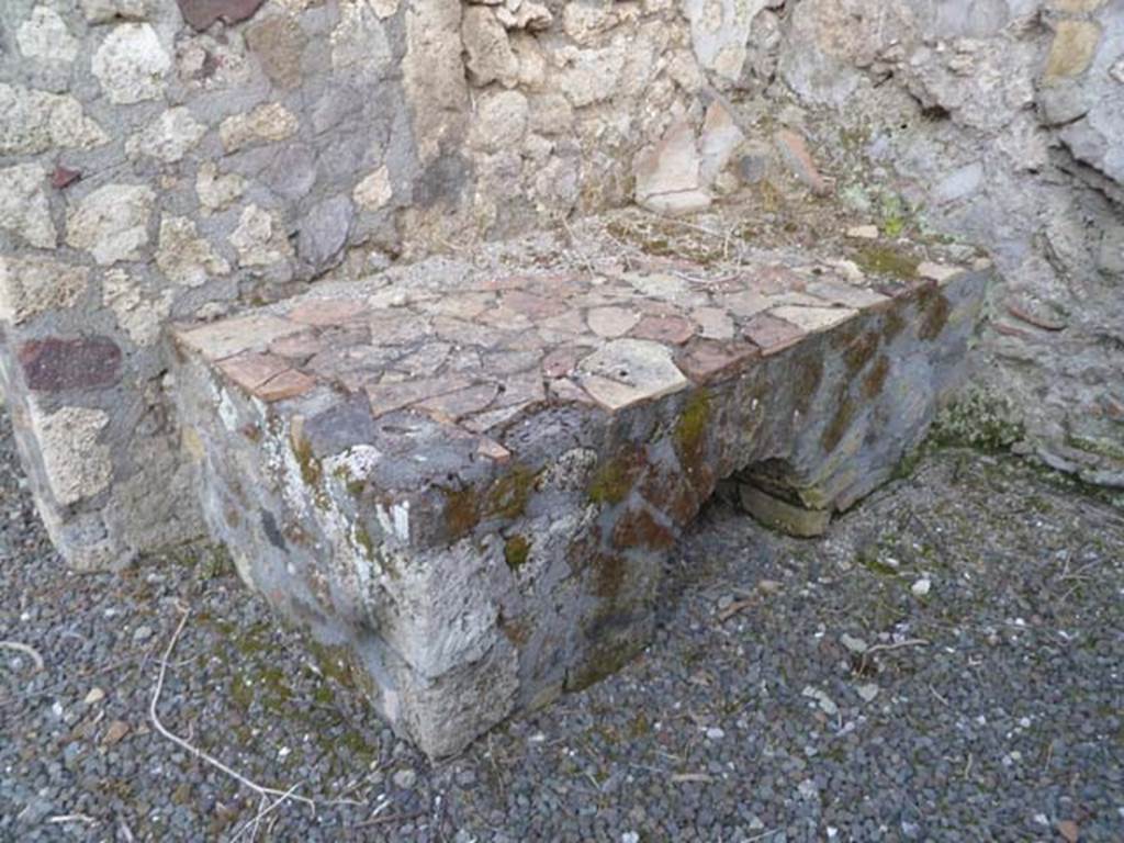 VI.5.2 Pompeii. May 2011. Hearth in south-east corner.