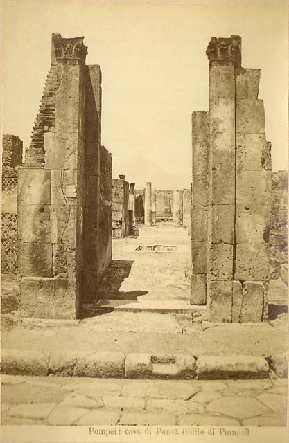 VI.6.1 Pompeii. 1937-39. Looking north to entrance doorway. Photo courtesy of American Academy in Rome, Photographic Archive. Warsher collection no. 1390
