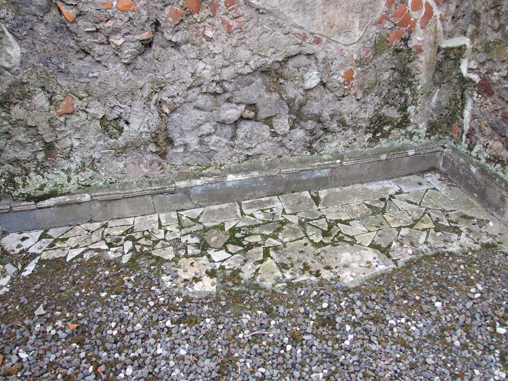 VI.7.23 Pompeii. December 2006. Room to south of garden, with remains of marble floor.