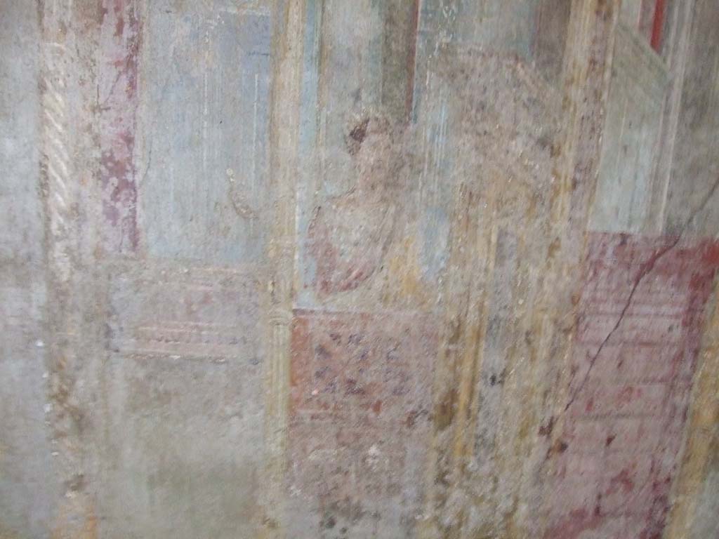 VI.7.23 Pompeii. West alcove, west wall of the cubiculum duplex in the viridarium. Photo courtesy of Davide Peluso.