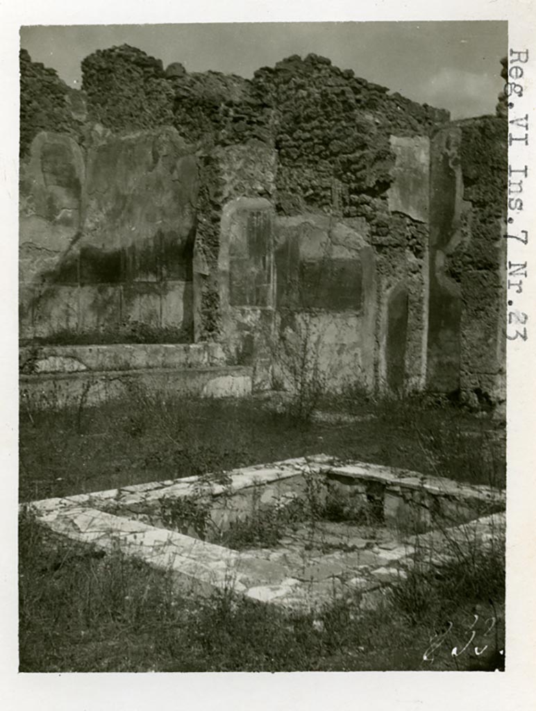VI.7.23 Pompeii. July 2021. 
Looking towards east side of atrium with entrance doorway, and south-east corner with steps to upper floor.
Photo courtesy of Johannes Eber.
