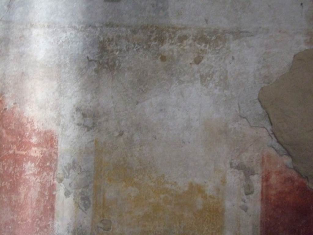 VI.8.5 Pompeii. March 2009. Room 9, south wall of cubiculum. In the central yellow panel would have been a painting of Europa on the Bull.
