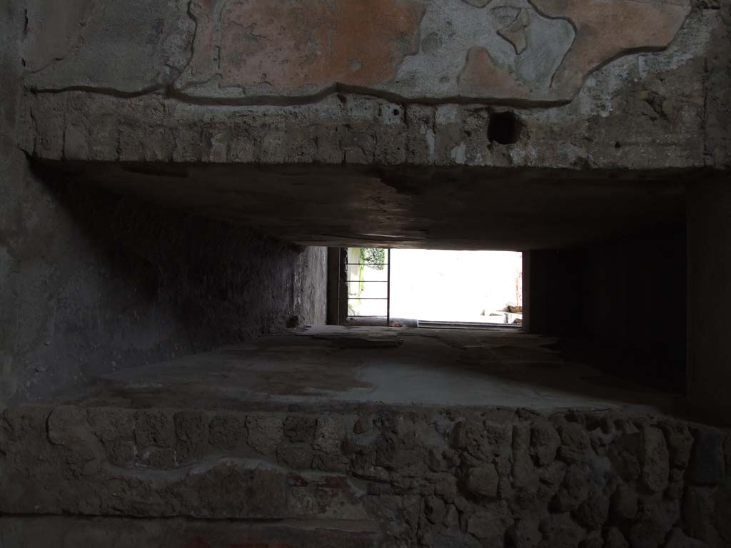 VI.8.5 Pompeii. March 2009. Room 3, cubiculum. West wall.