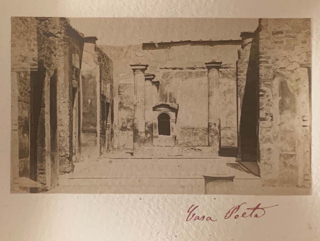 VI.8.5, Pompeii. From a coloured album by M. Amodio, dated c.1880. Looking north. Photo courtesy of Rick Bauer.