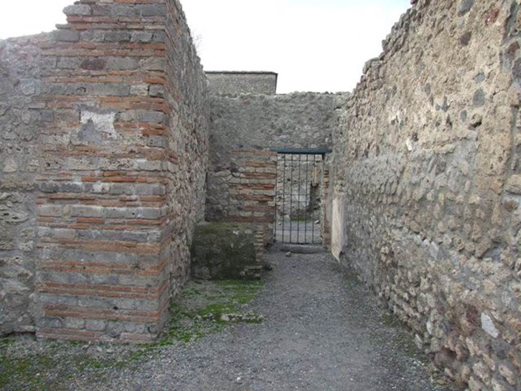 VI.8.13 Pompeii. December 2007. Looking west towards doorway to VI.8.9.
