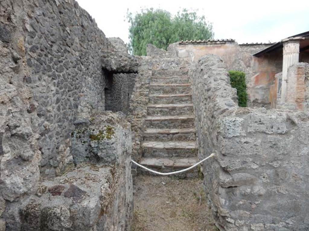 VI.8.22 Pompeii. May 2017. Looking west towards stairs to upper floor. Photo courtesy of Buzz Ferebee.
