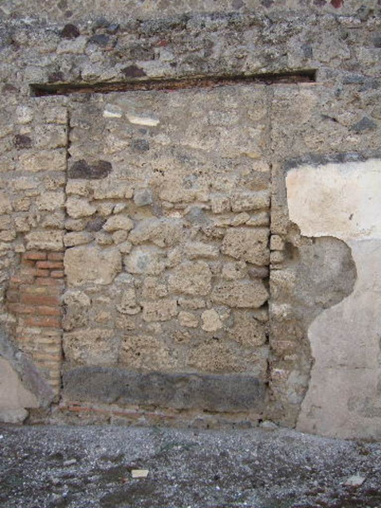 VI.9.9 Pompeii. September 2005. Blocked doorway.
