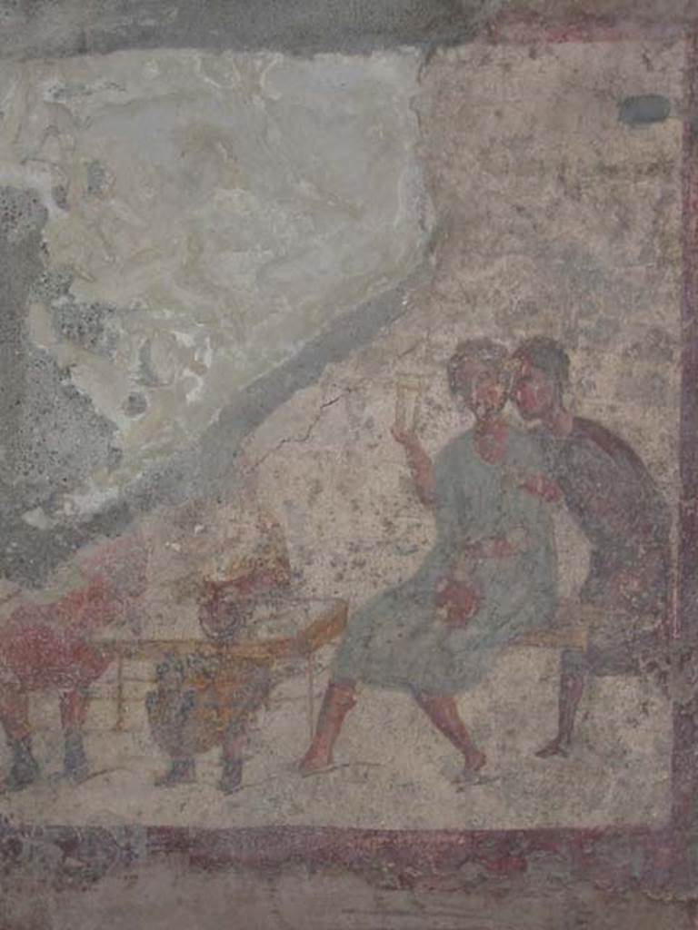 VI.10.1 Pompeii. May 2003. Fresco on west wall of rear room. Photo courtesy of Nicolas Monteix.