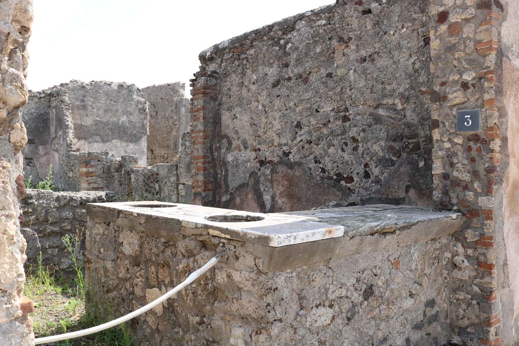 VI.10.3 Pompeii. December 2018. Looking towards south wall of bar-room. Photo courtesy of Aude Durand.

